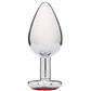 WhipSmart Heartbreaker 3" Heart Crystal Butt Plug - Red