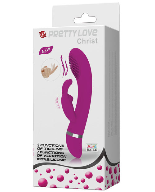 Pretty Love G Spot Vibrator | Christ Come Hither Rabbit Vibrator | 7-Mode Fuchsia Clit Vibrator | Best Vibrator for Women