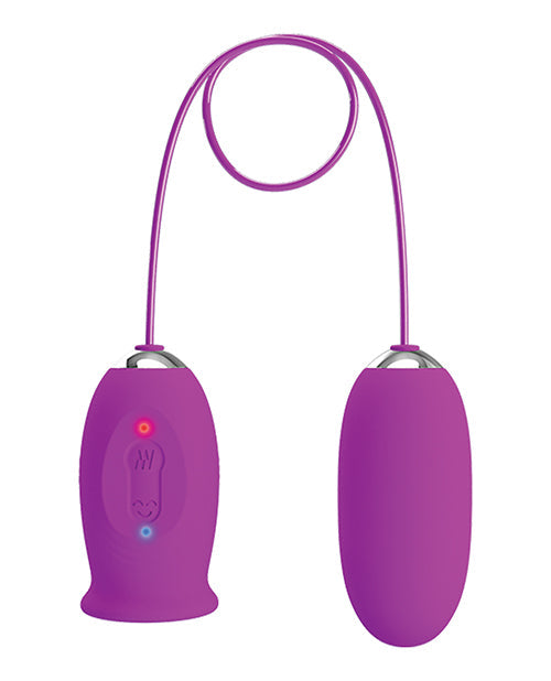 Pretty Love Daisy Silicone Licker & Vibrating Egg - Fuchsia