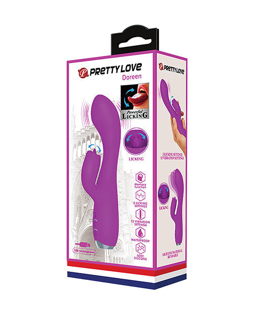 Pretty Love G Spot Vibrator | Gloria Licking Rabbit Vibrator | Fuchsia Clit Vibrator | Best Vibrator for Women