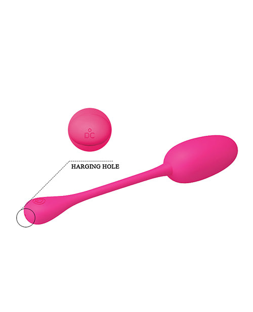 Pretty Love Knucker Remote Egg Vibe - Neon Pink