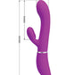 Pretty Love G Spot Vibrator | Side to Side Moving Rabbit Vibrator | Fuchsia Clit Vibrator | Best Vibrator for Women