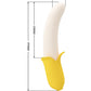 Pretty Love Banana Geek Thrusting Vibrator - Yellow