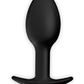 Pretty Love 3.34" Silicone Anal Plug w/Ball - Black