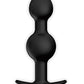 Pretty Love 4.92" Silicone Anal Plug w/Ball - Black