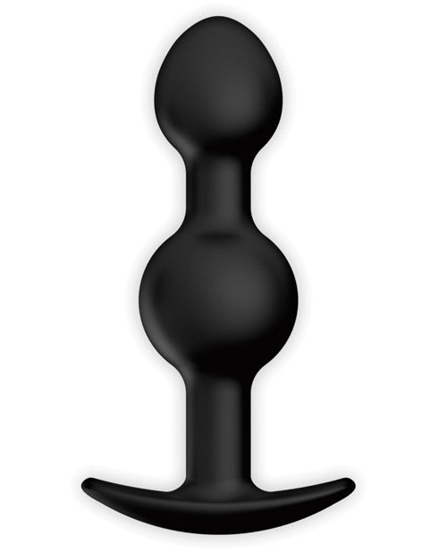 Pretty Love 4.92" Silicone Anal Plug w/Ball - Black