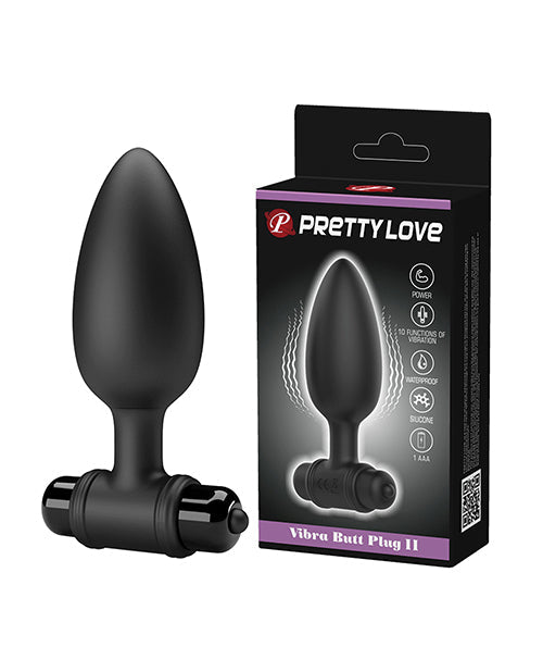 Pretty Love Vibrating Butt Plug II - Black