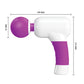 Pretty Love Super Power Fun Gun Massager - White/Fuchsia