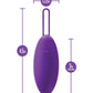 Blush Wellness Imara Vibrating Egg w/Remote - Purple