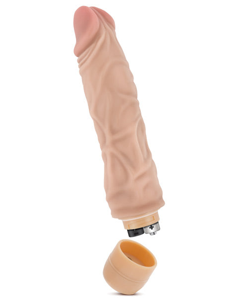 Blush Dr Skin Vibrating Dildo #10 | Beige Realistic Dildo | Waterproof 8.5" Big Dildo | Best Vibrator for Women