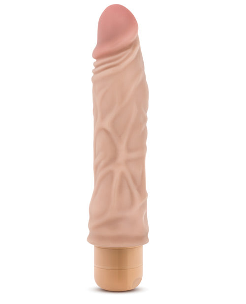 Blush Dr Skin Vibrating Dildo #10 | Beige Realistic Dildo | Waterproof 8.5" Big Dildo | Best Vibrator for Women