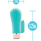 Blush Aria Finger Vibrator | Sensual AF Best Vibrator for Women | 10-Speed Teal Small Vibrator