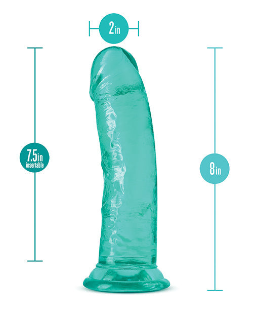 Blush B Yours Plus Large Dildo | 8" Big Dildo | Teal Suction Cup Dildo | Best Dildo