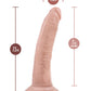 Blush Plus Large Dildo | Vanilla 7" Big Dildo | Posable Suction Cup Dildo | Best Dildo