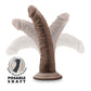 Blush Large Dildo | 7" Big Black Dildo | Posable Chocolate Suction Cup Dildo | Best Dildo