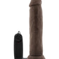 Blush Throb Vibrating Dildo | 9.5" Big Dildo | Chocolate Suction Cup Dildo