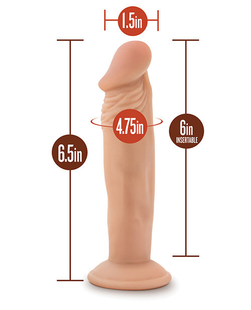 Blush 6" Big Dildo | Vanilla Large Dildo | Flesh Suction Cup Dildo | Best Dildo