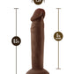 Blush Realistic Dildo | 6" Big Black Dildo | Posable Chocolate Suction Cup Dildo