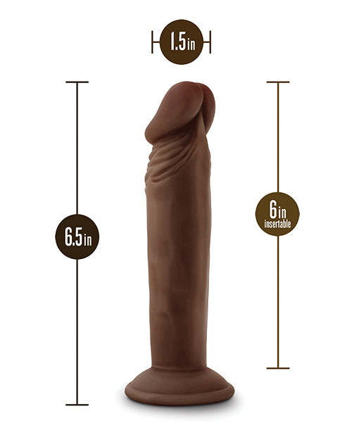 Blush Realistic Dildo | 6" Big Black Dildo | Posable Chocolate Suction Cup Dildo