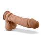 Blush Silicone Dildo | Large Dildo | 9" Big Dildo with Balls Mocha Suction Cup Dildo | Best Dildo