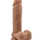 Blush Silicone Dildo | Large Dildo | 9" Big Dildo with Balls Mocha Suction Cup Dildo | Best Dildo