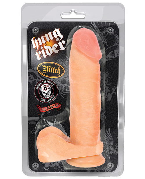 Blush Hung Rider Realistic Dildo | Mitch 8" Big Dildo | Flesh Suction Cup Dildo