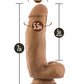 Blush Silicone Dildo | Large Dildo | 7" Big with Balls | Mocha Suction Cup Dildo | Best Dildo