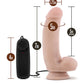 Blush Quarterback Large Dildo | 7" Vibrating Dildo | Suction Cup Dildo | Best Dildo