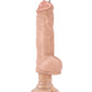 Blush Pierced Vibrating Dildo | Bad Boy Big Dildo | Beige Suction Cup Dildo