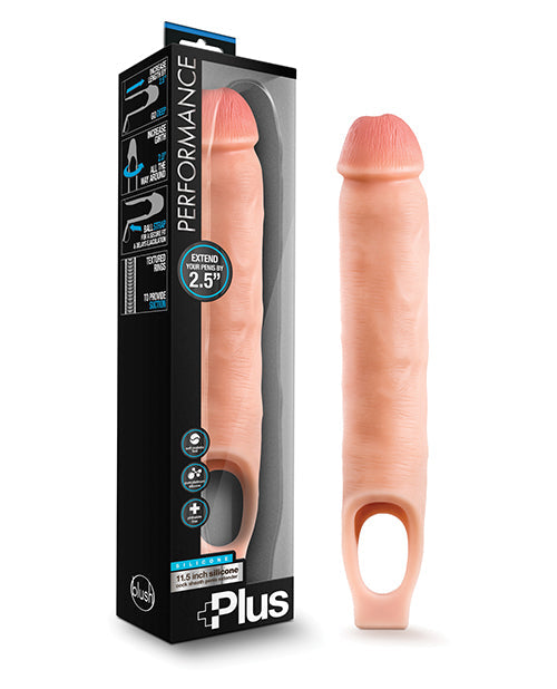 Blush Performance Plus 11.5" Silicone Cock Sheath Penis Extender - Flesh