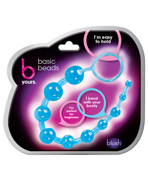 Blush B Yours Basic Anal Beads - Blue