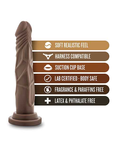 Blush Large Dildo | 7.5" Big Black Dildo | Chocolate Suction Cup Dildo | Best Dildo