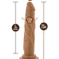 Blush Realistic Large Dildo | 7.5" Big Dildo | Mocha Suction Cup Dildo | Best Dildo