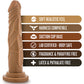 Blush Realistic Large Dildo | 7.5" Big Dildo | Mocha Suction Cup Dildo | Best Dildo