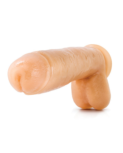 Blush Hung Rider Large Dildo | Butch 11" Big Dildo | Flesh Suction Cup Dildo | Best Dildo