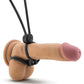 Blush Stay Hard Silicone Double Loop Cock Ring - Black