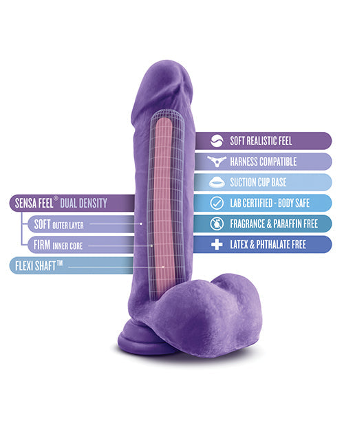 Blush Realistic Dildo | Bold Hero 8" Big Dildo | Purple Suction Cup Dildo