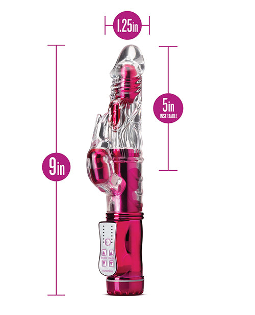 Blush G Spot Vibrator | Sexy Things Frisky Rabbit Vibrator | Pink Clit Vibrator | Best Vibrator for Women | 48-Function