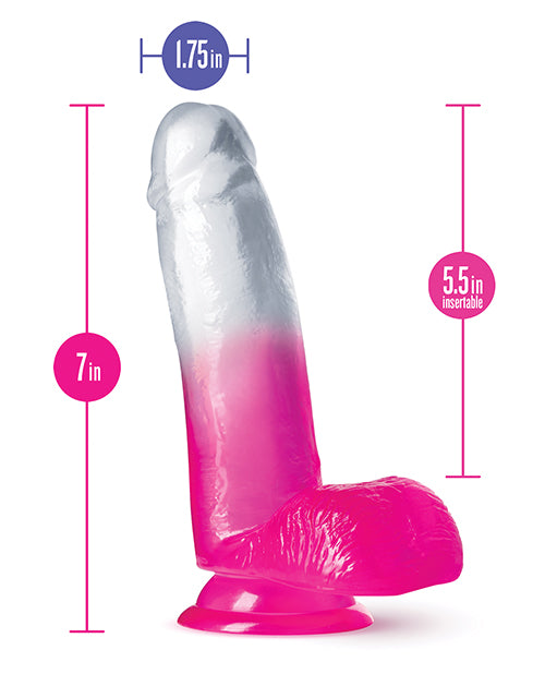 Blush 7" Big Dildo | Magnolia Realistic Dildo | Fuchsia Suction Cup Dildo