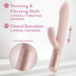 Blush Fraya Rabbit Vibrator | Rechargeable G Spot Vibrator | 10-Mode Pink Clit Vibrator | Best Vibrator for Women