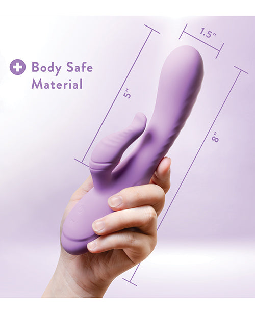 Blush Evelyn Rabbit Vibrator | Purple G Spot Vibrator | 10-Mode Clit Vibrator | Best Vibrator for Women