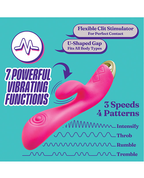 Blush Rabbit Vibrator | Aria Pleasin AF Clit Vibrator | Fuchsia G Spot Vibrator | Best Vibrator for Women