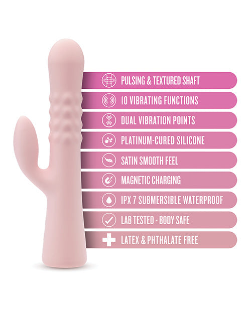 Blush Jaymie Rabbit Vibrator | Pink G Spot Vibrator | 10-Mode Clit Vibrator | Best Vibrator for Women