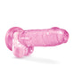 Blush 7" Big Dildo | Crystalline Rose Large Dildo | Suction Cup Dildo | Best Dildo