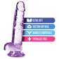 Blush Large Dildo | 7" Big Dildo | Crystalline Amethyst Suction Cup Dildo | Best Dildo