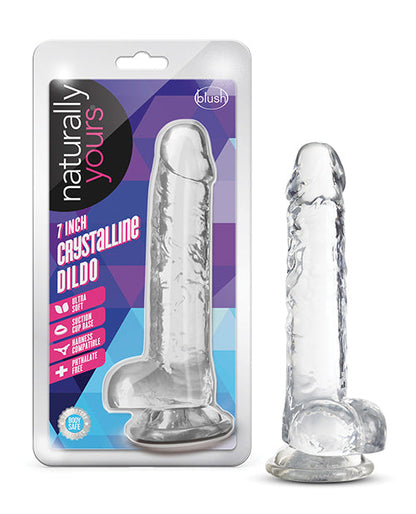 Blush 7" Big Dildo | Crystalline Diamond Large Dildo | Suction Cup Dildo | Best Dildo