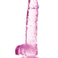 Blush Large Dildo | Rose 6" Big Dildo | Crystalline Dildo Suction Cup Dildo | Best Dildo