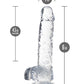 Blush Realistic Dildo | 6" Big Dildo | Crystalline Diamond Suction Cup Dildo