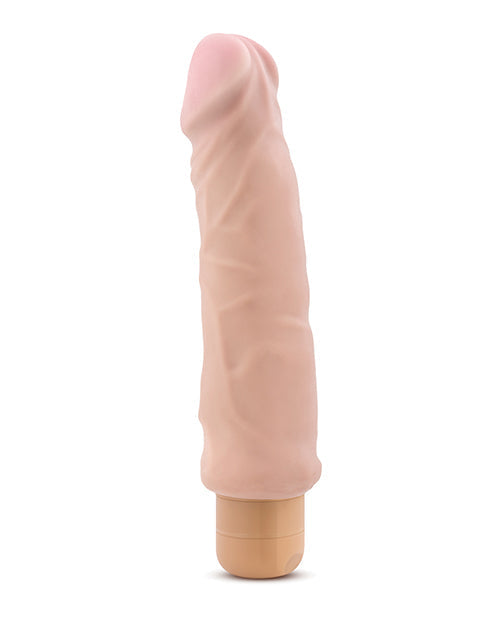 Blush X5 Plus Hard On Vibrating 9" Dildo - Beige