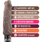 Blush X5 Plus Hard On Vibrating 9" Dildo - Brown